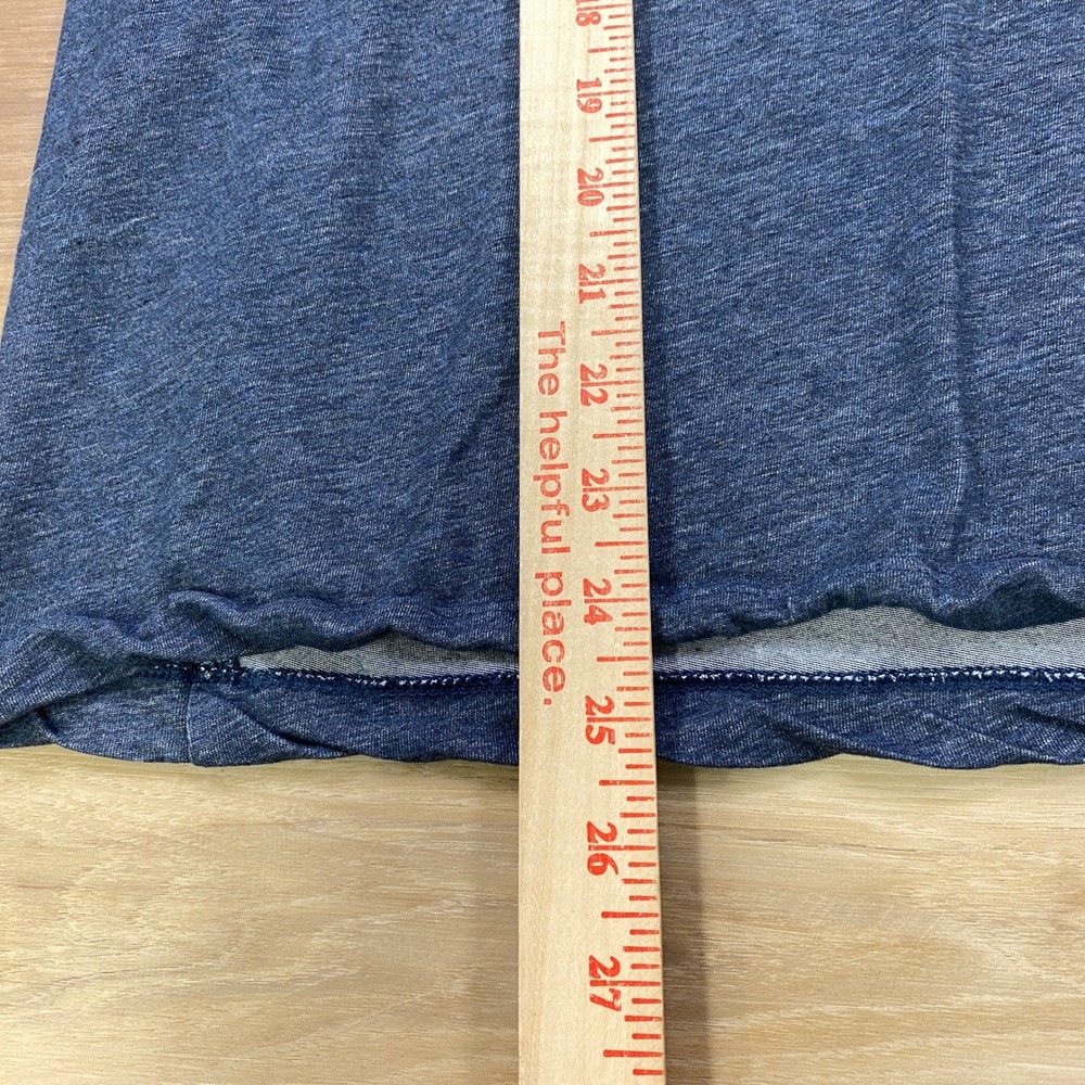 Nike Dri-FIT T-Shirt Men Large Minimalist Cotton Blend Athletic Navy Blue Gym - Picture 6 of 9